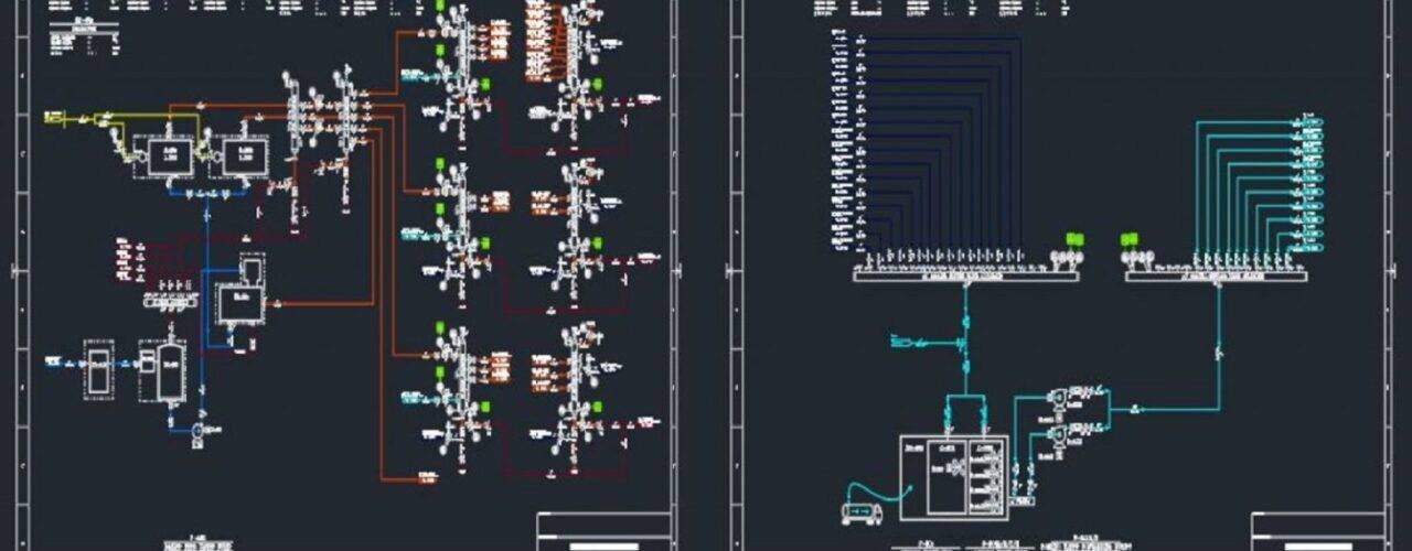 طراحی 2 بعدی P&ID و PFD در نرم افزار Auto-CAD به صورت کاملا تخصصی