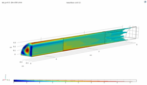 Absorption bed modeling with Comsol software