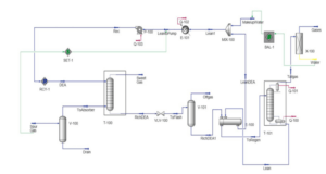 Simulation of gas sweetening plant