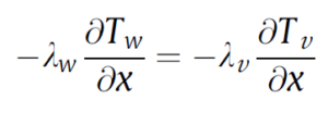 Wall-fluid boundary conditions according to the dimensions and dimensions of the porous layer