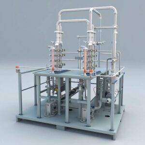 Reactive distillation unit