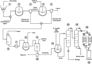 Simulation of bioethanol production