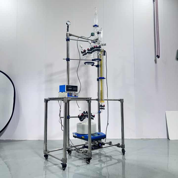 Distillation tower in a laboratory